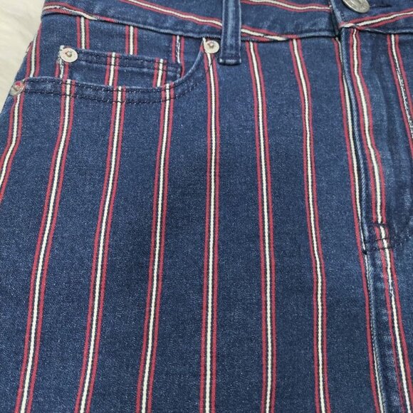 American Eagle 4th July Denim Festival Boho Y2k High Rise Mini Skirt 4 - Picture 3 of 9